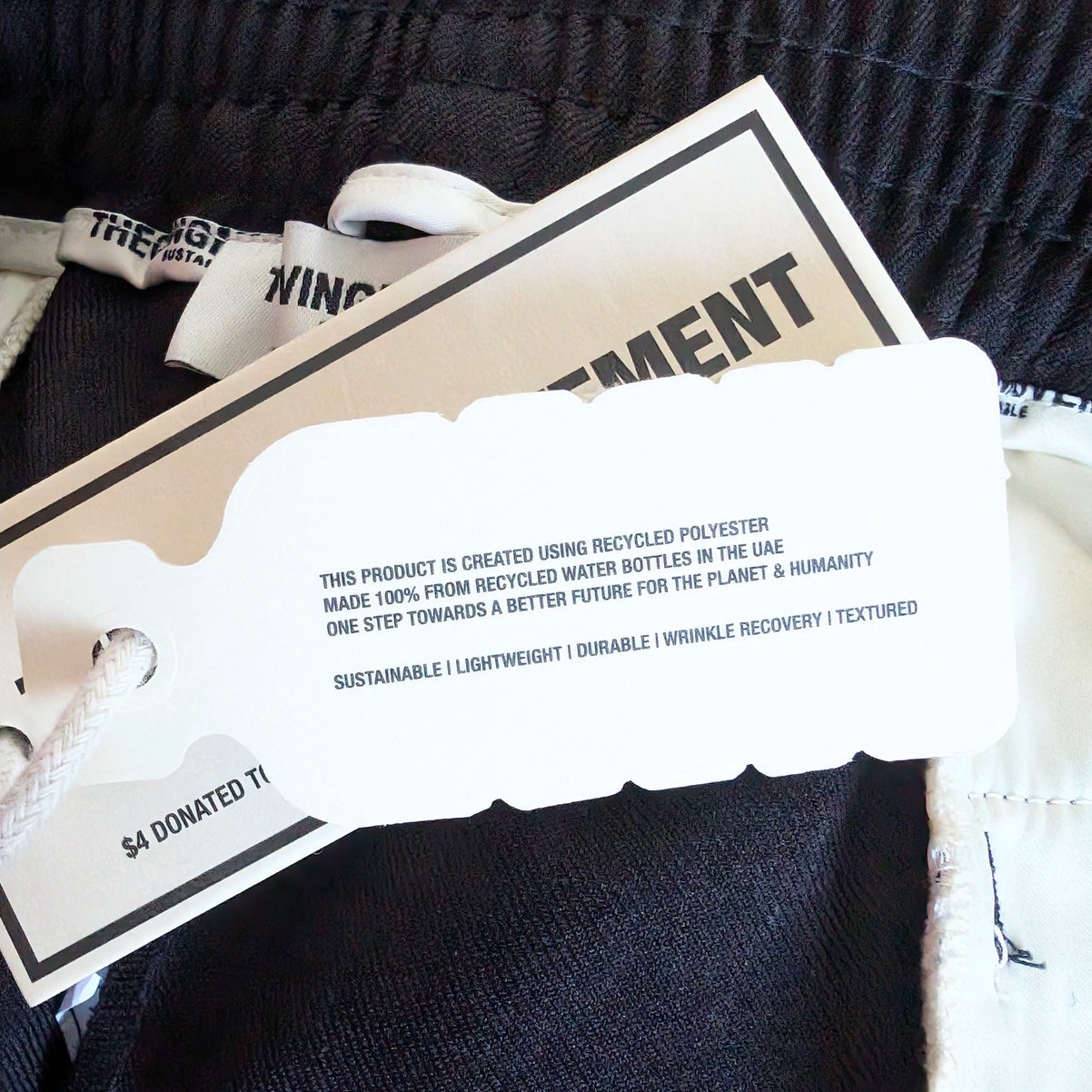 Nwt The Giving Movement Black Skinny Split Pleather Textured Pants , Size Xl — image 7 of 8